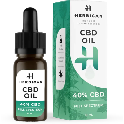 Herbican Plnospektrálny Cbd Olej, 40 %, 10 Ml Herbican Plnospektrálny Cbd Olej, 40 %, 10 Ml