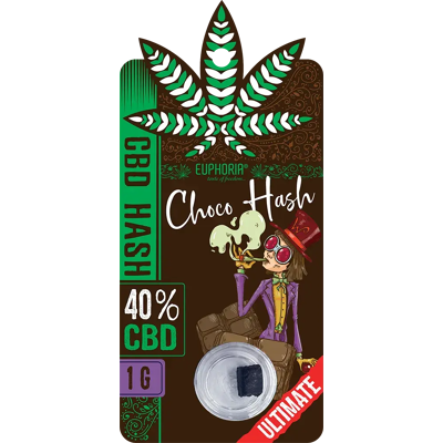 Euphoria Cbd Hash Choco, Cbd 40 %, 1 G Euphoria Cbd Hash Choco, Cbd 40 %, 1 G