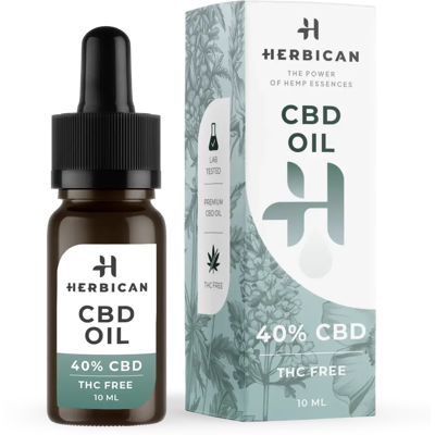 Herbican Cbd Olej Bez Thc, 40 %, 10 Ml Herbican Cbd Olej Bez Thc, 40 %, 10 Ml