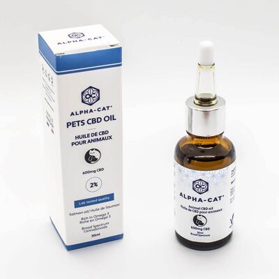 Alpha-CAT Alfa-Cat Lososový Olej S Cbd Pre Zvieratá, 2%, 600 Mg, 30 Ml Alpha-CAT Alfa-Cat Lososový Olej S Cbd Pre Zvieratá, 2%, 600 Mg, 30 Ml
