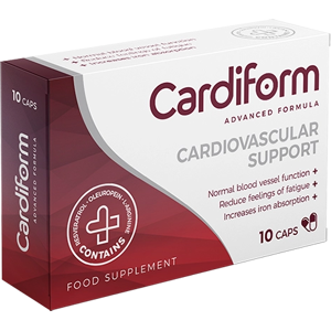 Cardiform kapsuly na vysoký krvný tlak 30 kapsúl Cardiform kapsuly na vysoký krvný tlak 30 kapsúl