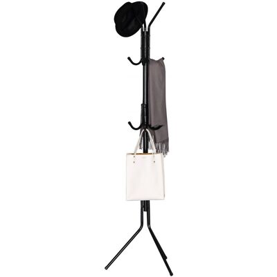 Autronic Stojanový vešiak URBANO — 171 cm, kov, čierna Autronic Stojanový vešiak URBANO — 171 cm, kov, čierna