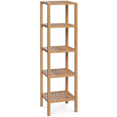 Autronic Regál, 5 políc, masív bambus, prírodný odtieň, nosnosť 15 kg Autronic Regál, 5 políc, masív bambus, prírodný odtieň, nosnosť 15 kg
