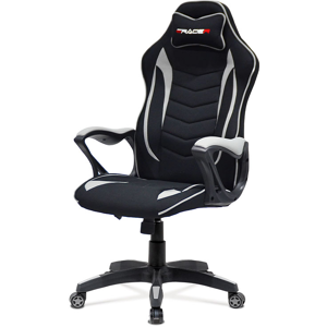 Autronic Herné kreslo ERACER G408 – látka, šedá / čierna, nosnosť 130 kg Autronic Herné kreslo ERACER G408 – látka, šedá / čierna, nosnosť 130 kg