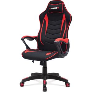 Autronic Herné kreslo ERACER G408 – látka, červená/čierna, nosnosť 130 kg Autronic Herné kreslo ERACER G408 – látka, červená/čierna, nosnosť 130 kg