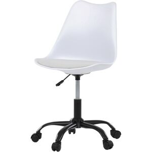 Autronic Kancelárska stolička SILEX — biely plast, biela Autronic Kancelárska stolička SILEX — biely plast, biela