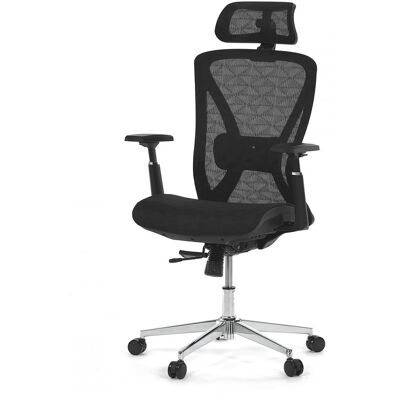 Autronic Kancelárska ergonomická stolička FLIP — sieť, čierna Autronic Kancelárska ergonomická stolička FLIP — sieť, čierna