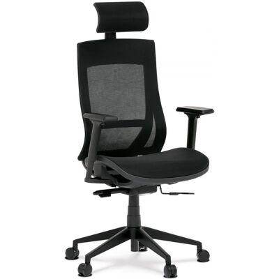 Autronic Kancelárska ergonomická stolička VEGA - sieťovina, čierna Autronic Kancelárska ergonomická stolička VEGA - sieťovina, čierna