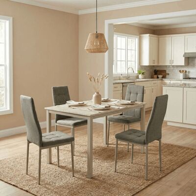 Jedálenský stôl TOMSO – 110x70 cm, MDF travertin Autronic Jedálenský stôl TOMSO – 110x70 cm, MDF travertin Autronic