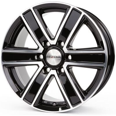 Dezent TJ dark 8x17 6x114.3 ET30 Leštená čelná plocha / čierne lakovanie Dezent TJ dark 8x17 6x114.3 ET30 Leštená čelná plocha / čierne lakovanie