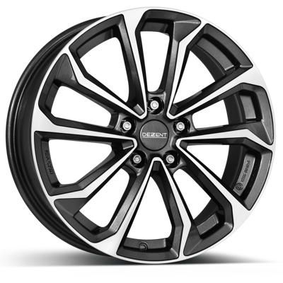 Dezent KS dark 6.5x16 5x114.3 ET50 Leštená čelná plocha / matné grafitové lakovanie Dezent KS dark 6.5x16 5x114.3 ET50 Leštená čelná plocha / matné grafitové lakovanie