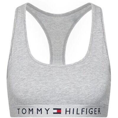 Podprsenka UW0UW02037 004 šedá - Tommy Hilfiger XS šedá Podprsenka UW0UW02037 004 šedá - Tommy Hilfiger XS šedá