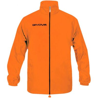 Unisex bunda do dažďa Basico Fluo RJ001 0028 oranžová - Givova 2XS Unisex bunda do dažďa Basico Fluo RJ001 0028 oranžová - Givova 2XS