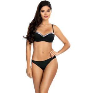 Dámske dvojdielne plavky L 2361/1 - LORIN 36/70C černá/stříbrná Dámske dvojdielne plavky L 2361/1 - LORIN 36/70C černá/stříbrná
