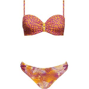 Dvojdielne plavky Paradise 2 S7300O22 - Self 40C oranžová-fialová Dvojdielne plavky Paradise 2 S7300O22 - Self 40C oranžová-fialová