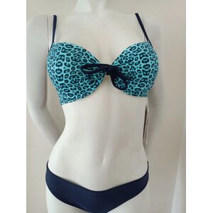 FPrice Dámske dvojdielne plavky Kaplnku - čierno-modré - Argento 36 FPrice Dámske dvojdielne plavky Kaplnku - čierno-modré - Argento 36