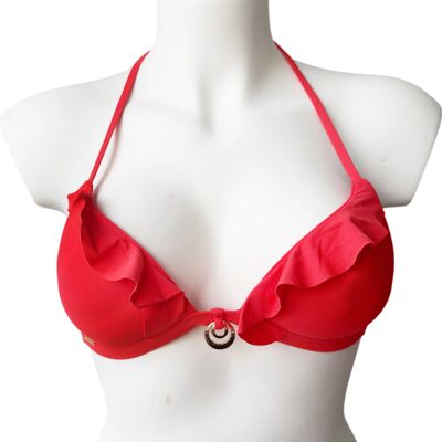 Push-Up vrchný diel plaviek BA122 Červená - Selmark 80B Push-Up vrchný diel plaviek BA122 Červená - Selmark 80B