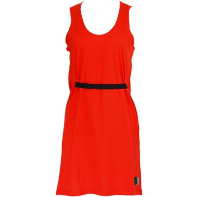 Plážové šaty KW0KW00864-XA7 červená - Calvin Klein S červená Plážové šaty KW0KW00864-XA7 červená - Calvin Klein S červená