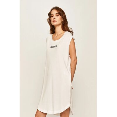 Plážové šaty KW0KW01008-YCD biela - Calvin Klein S bílá Plážové šaty KW0KW01008-YCD biela - Calvin Klein S bílá
