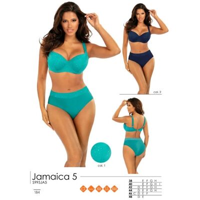 Dámske dvojdielne plavky S995JA5 2 Jamaica 5 tmavo modrá - Self 40F tm.Modrá Dámske dvojdielne plavky S995JA5 2 Jamaica 5 tmavo modrá - Self 40F tm.Modrá