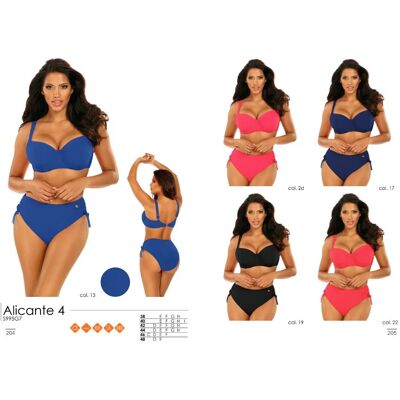 Dámske dvojdielne plavky S995G7 17 Alicante 4 tmavo modrá - Self 46D černá Dámske dvojdielne plavky S995G7 17 Alicante 4 tmavo modrá - Self 46D černá