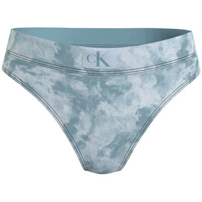 Dámske plavkové nohavičky KW0KW02124 0GY modrá - Calvin Klein M Dámske plavkové nohavičky KW0KW02124 0GY modrá - Calvin Klein M