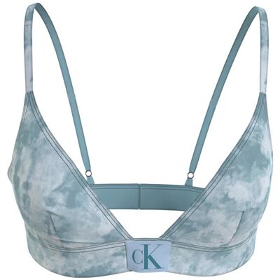 Dámska plavková podprsenka bikini KW0KW02121 OGY modrá - Calvin Klein M Dámska plavková podprsenka bikini KW0KW02121 OGY modrá - Calvin Klein M
