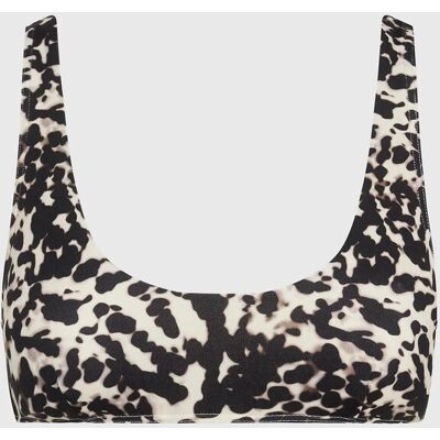 Dámska plavková podprsenka KWKW02489 0GM Leopard - Calvin Klein S Dámska plavková podprsenka KWKW02489 0GM Leopard - Calvin Klein S