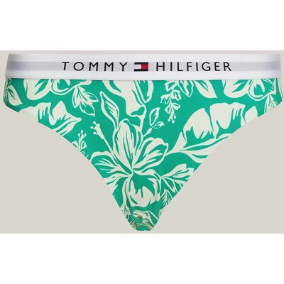 Dámske plavky UW0UW05366 0IE Green with Pattern - Tommy Hilfiger S Dámske plavky UW0UW05366 0IE Green with Pattern - Tommy Hilfiger S