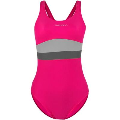 Dámske jednodielne plavky Katie Dark Pink with Grey - Crowell 36 tm.růžová-šedá Dámske jednodielne plavky Katie Dark Pink with Grey - Crowell 36 tm.růžová-šedá
