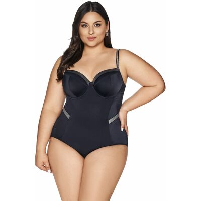 Dámske jednodielne plavky SKJ-63 Black - AVA 80G černá Dámske jednodielne plavky SKJ-63 Black - AVA 80G černá