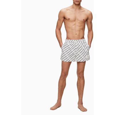 Pánske plavky KM0KM00428-0K4 čiernobiela - Calvin Klein XL černá-bílá Pánske plavky KM0KM00428-0K4 čiernobiela - Calvin Klein XL černá-bílá