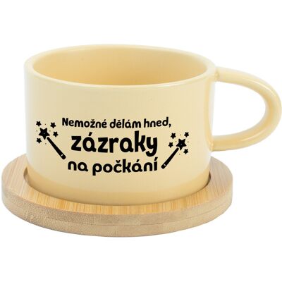 Giftela Nevyhnutné na výrobu, čakajúce zrkadlá - žltý pohár na makrónky 200 ml Giftela Nevyhnutné na výrobu, čakajúce zrkadlá - žltý pohár na makrónky 200 ml