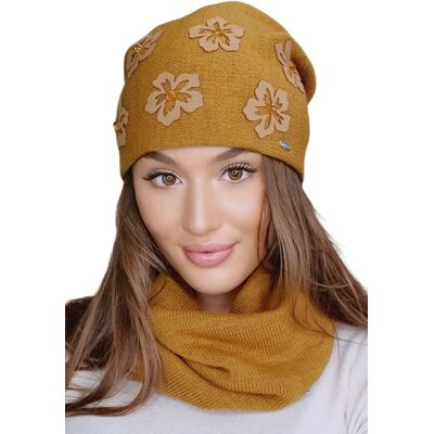 Kamea Dámska čiapka NAILA MUSTARD 48 Univerzální Kamea Dámska čiapka NAILA MUSTARD 48 Univerzální