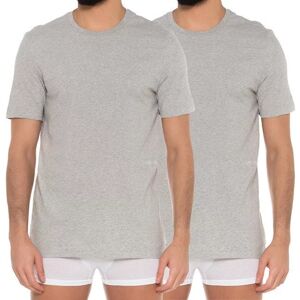 Pánske tričko 2 PACK - Heather NM1686A-080 - Calvin Klein S šedá Pánske tričko 2 PACK - Heather NM1686A-080 - Calvin Klein S šedá