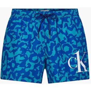 Pánske kúpacie kraťasy - KM00709 0G3 - zelenomodré - Calvin Klein M modro-zelená Pánske kúpacie kraťasy - KM00709 0G3 - zelenomodré - Calvin Klein M modro-zelená