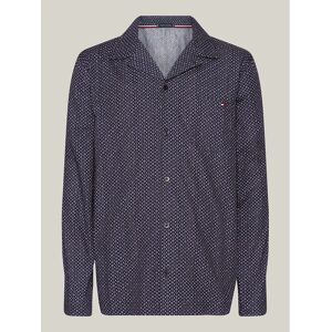 Pánske pyžamové tričko UM0UM02992 02E tmavomodré s potlačou - Tommy Hilfiger M Pánske pyžamové tričko UM0UM02992 02E tmavomodré s potlačou - Tommy Hilfiger M