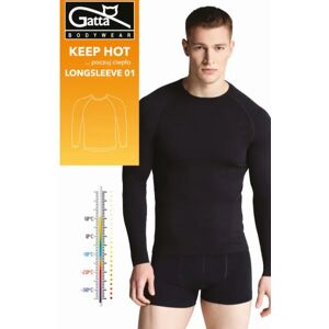 GATTA BODYWEAR Pánsky nátelník LONGSLEEVE MEN 01 KEEP HOT černá XXL GATTA BODYWEAR Pánsky nátelník LONGSLEEVE MEN 01 KEEP HOT černá XXL