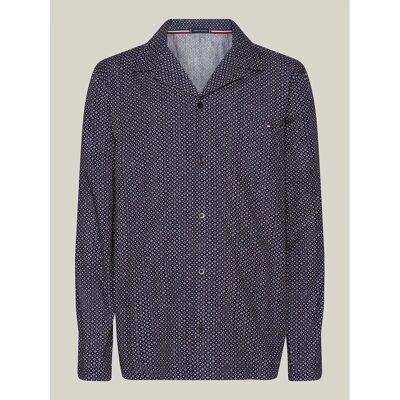 Pánske pyžamové tričko UM0UM02992 02E tmavomodré s potlačou - Tommy Hilfiger M Pánske pyžamové tričko UM0UM02992 02E tmavomodré s potlačou - Tommy Hilfiger M