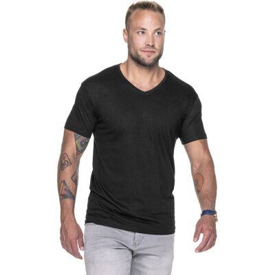Pánske tričko M V-NECK 22155 - Promostars melanžově šedá S Pánske tričko M V-NECK 22155 - Promostars melanžově šedá S