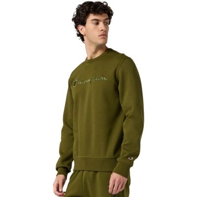 Pánska mikina Champion Crewneck Sweatshirt olive 220272 GS585 pánska 2 XL Pánska mikina Champion Crewneck Sweatshirt olive 220272 GS585 pánska 2 XL