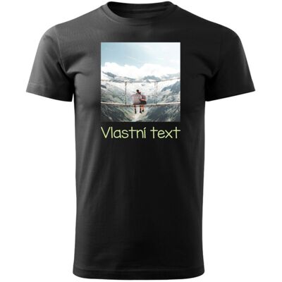 Giftela Personalizované pánske tričko s fotografiou Giftela Personalizované pánske tričko s fotografiou