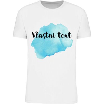 Giftela Personalizované pánske tričko - akvarelová potlač Giftela Personalizované pánske tričko - akvarelová potlač