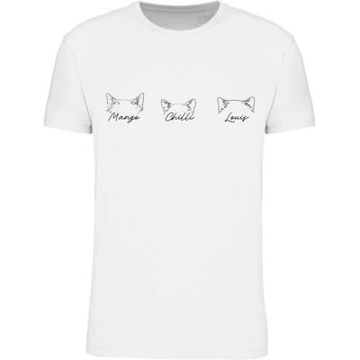 Giftela Personalizované pánske tričko so zvieracími ušami Giftela Personalizované pánske tričko so zvieracími ušami