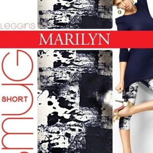 Dámske legíny 772 Smug - Marilyn S/M bílá/tmavě modrá Dámske legíny 772 Smug - Marilyn S/M bílá/tmavě modrá