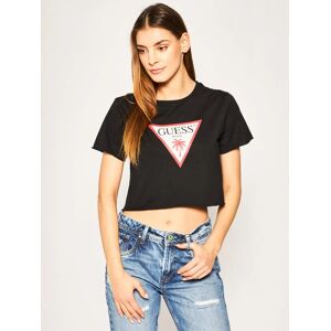 Dámske crop tričko E02I01JA911 - A996 - Guess M černá Dámske crop tričko E02I01JA911 - A996 - Guess M černá