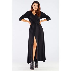 Dámske šaty A454 Čierna - Awama S černá Dámske šaty A454 Čierna - Awama S černá
