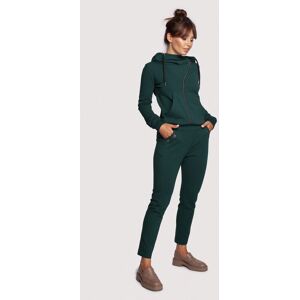 Dámske nohavice B243 tmavozelené - BeWear S Dámske nohavice B243 tmavozelené - BeWear S
