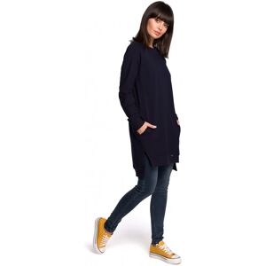BeWear B101 Nadrozmerná tunika s rozdelenými bokmi - tmavomodrá EU XXL BeWear B101 Nadrozmerná tunika s rozdelenými bokmi - tmavomodrá EU XXL