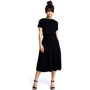 BeWear B067 Rozšírené šaty - čierne EU S BeWear B067 Rozšírené šaty - čierne EU S